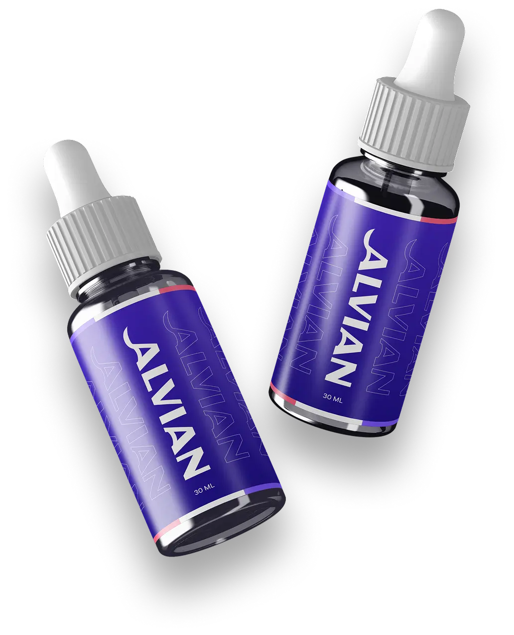Zwei Flaschen Alvian Nutra Drops